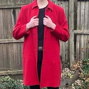 LL Bean Red Coat Size 16